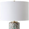 Uttermost Lighting Uttermost Meltdown Ivory Teal Table Lamp