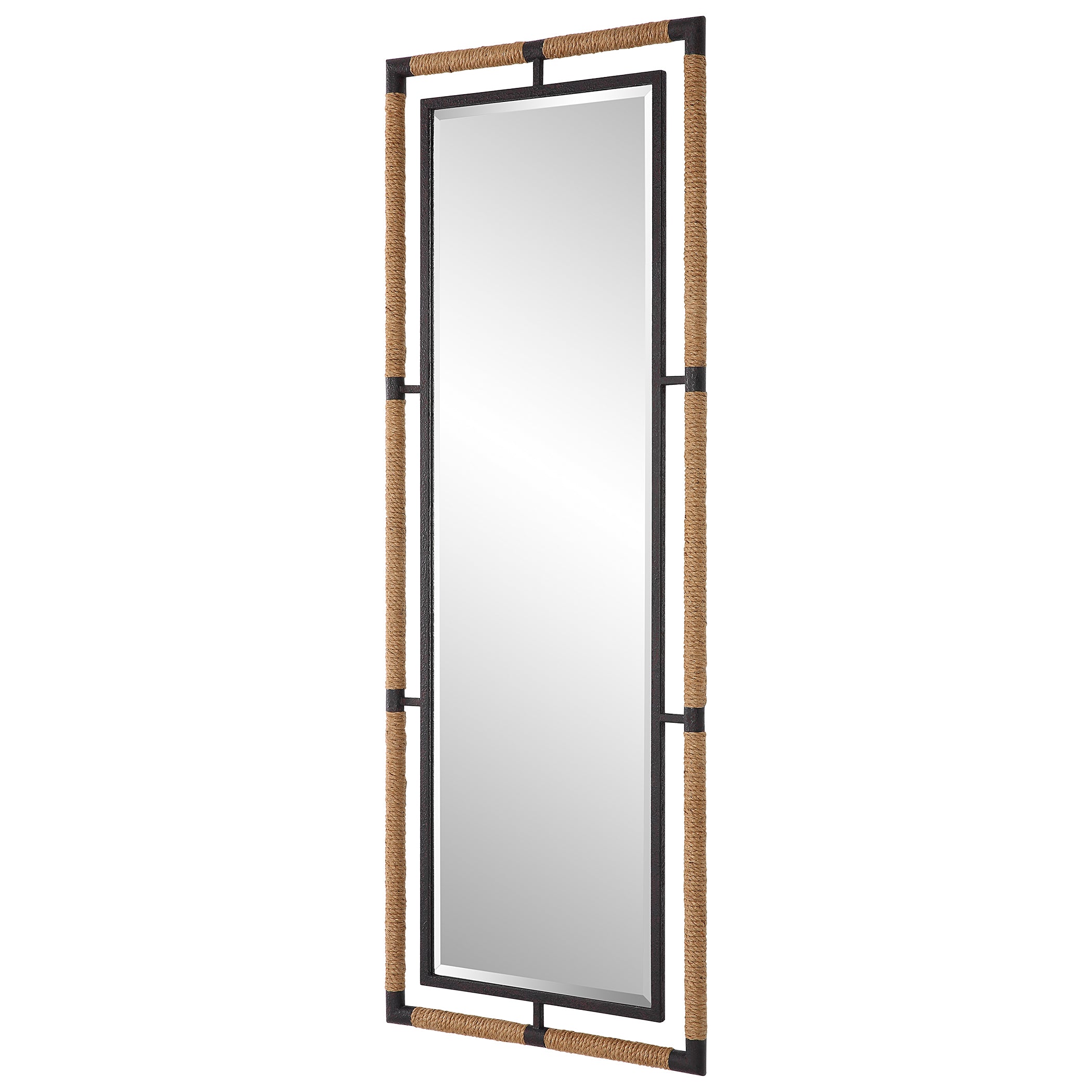 Uttermost Home Decor Motor Freight - Est Rate Quoted Uttermost Melville Iron & Rope Tall Mirror