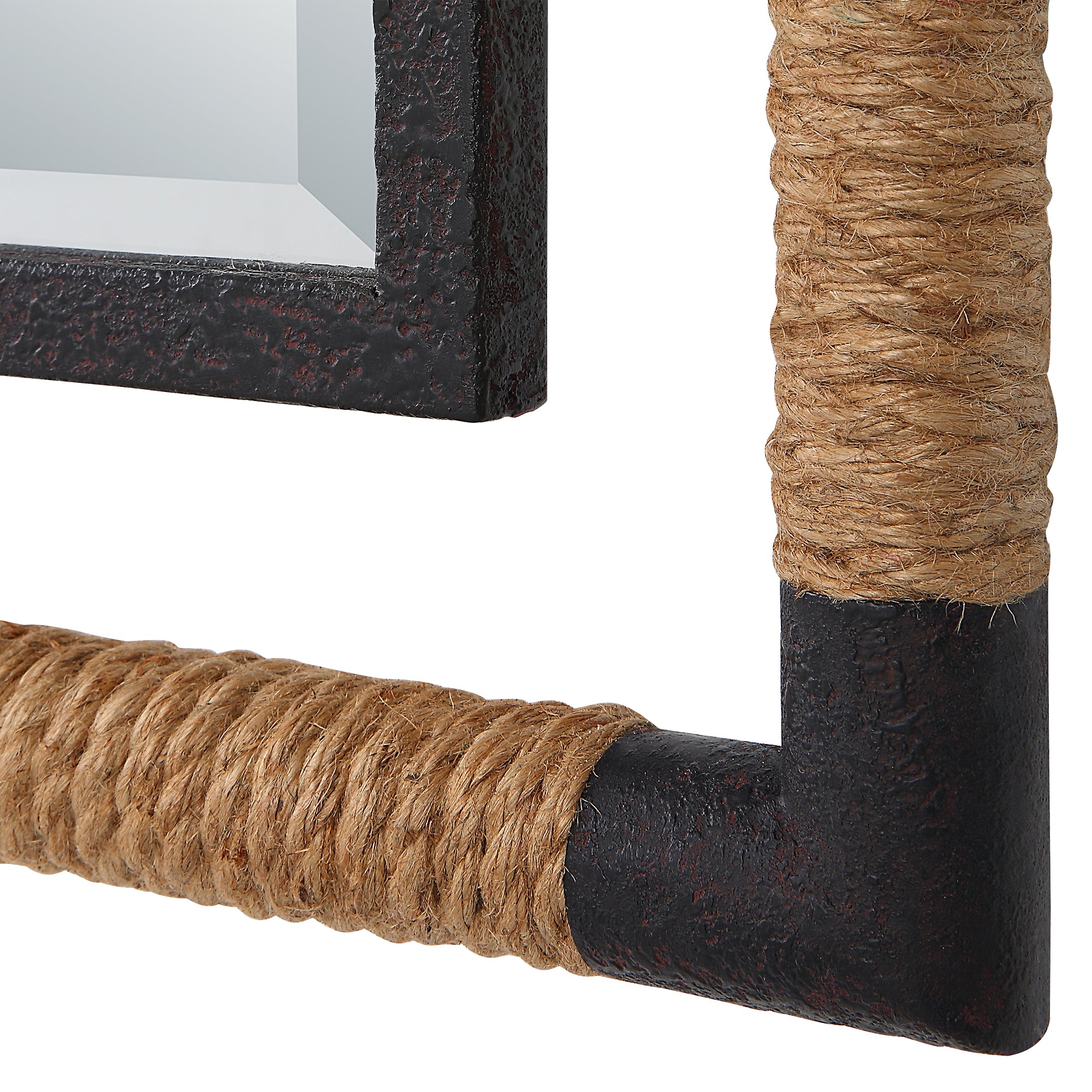 Uttermost Home Decor Motor Freight - Est Rate Quoted Uttermost Melville Iron & Rope Tall Mirror