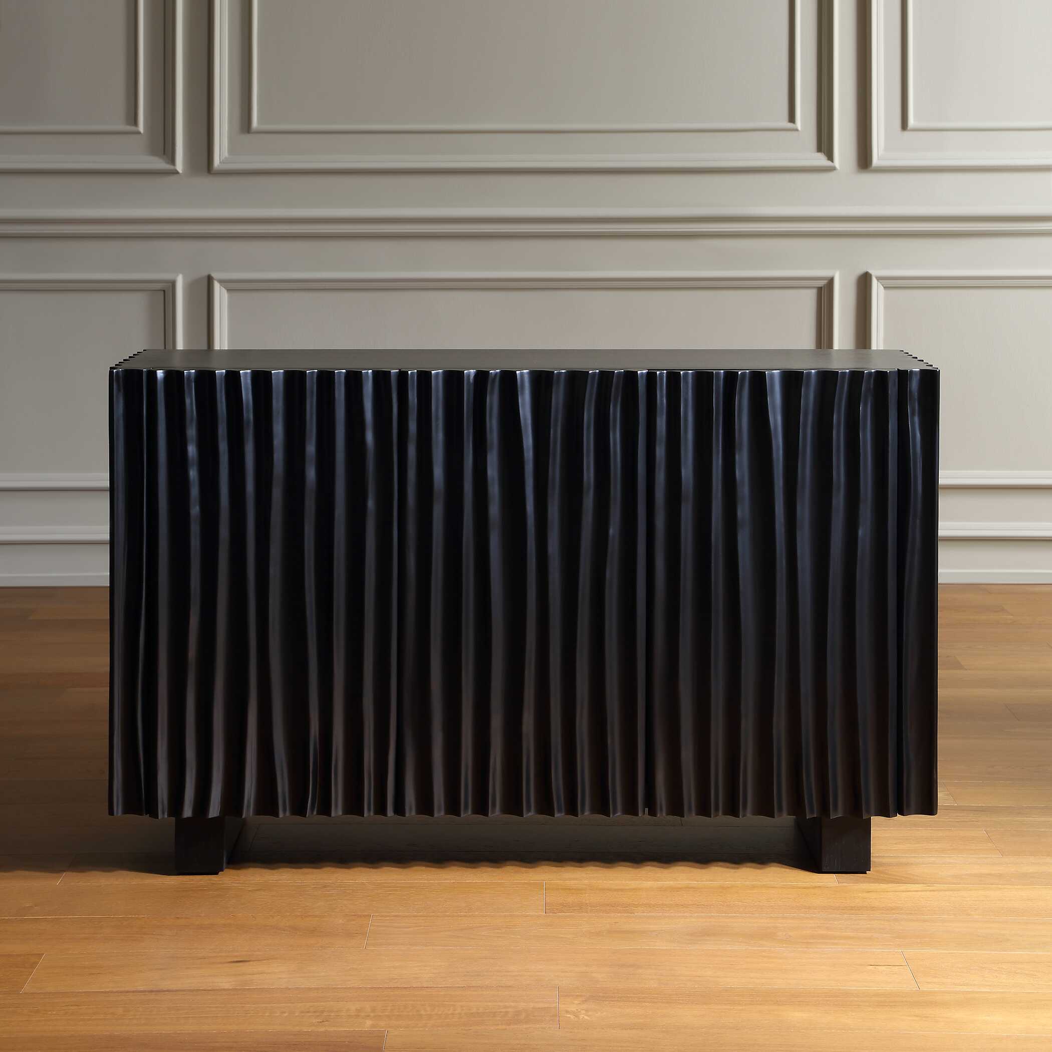 Uttermost Furniture Uttermost Mercado Black 3 Door Cabinet