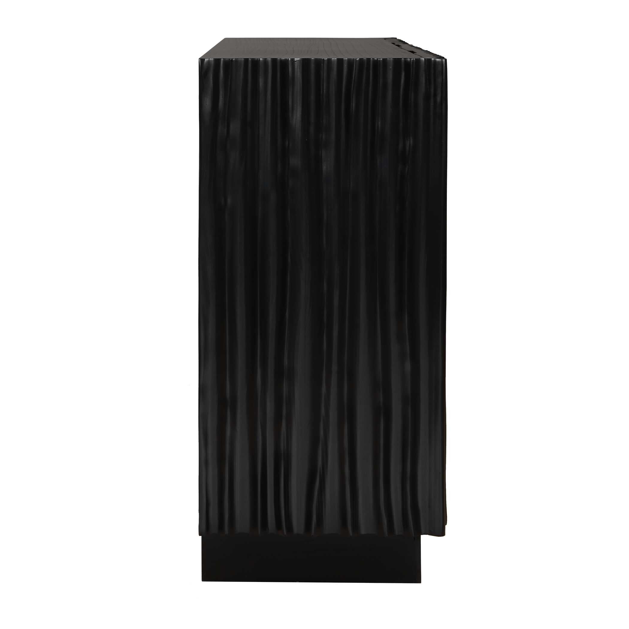 Uttermost Furniture Uttermost Mercado Black 3 Door Cabinet