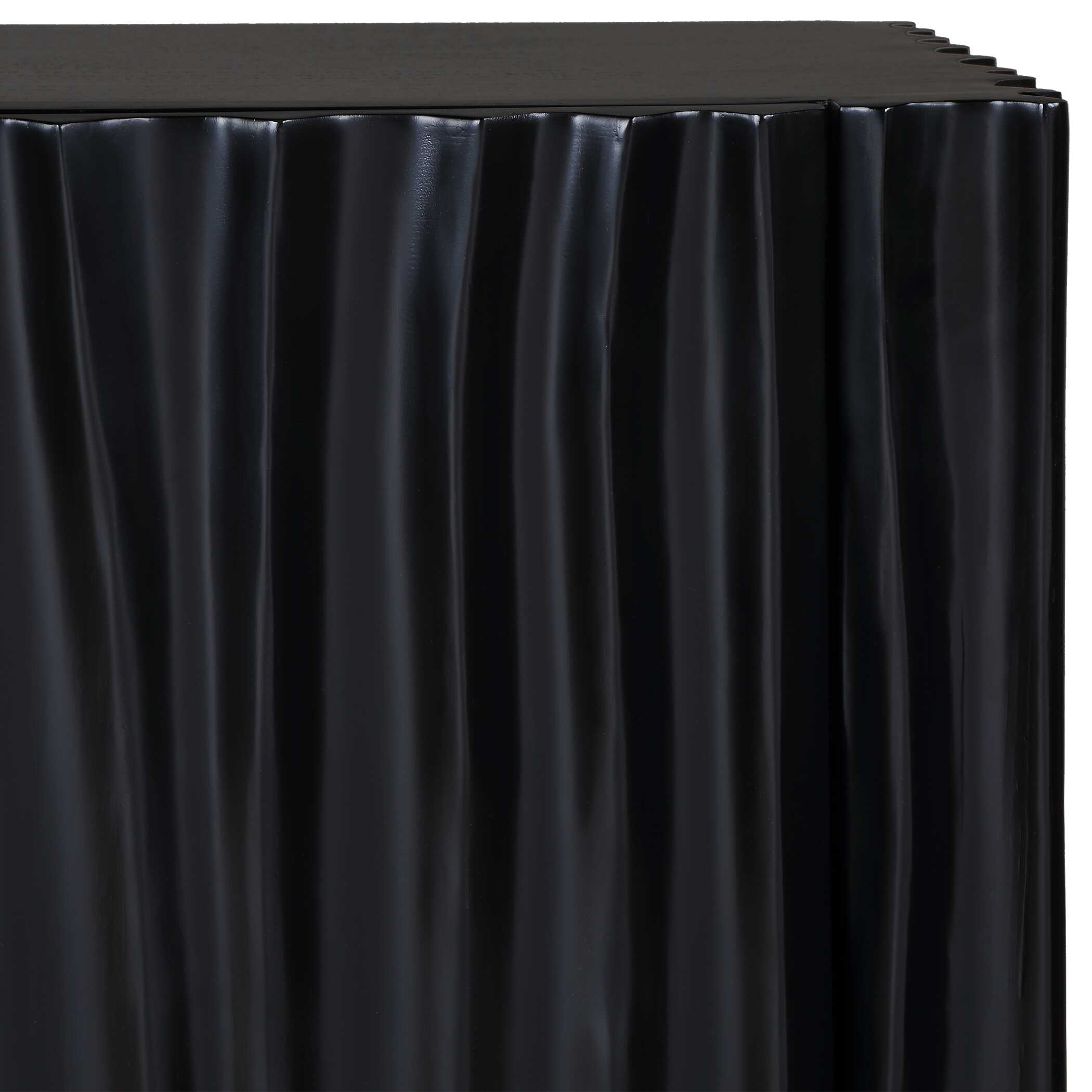 Uttermost Furniture Uttermost Mercado Black 3 Door Cabinet