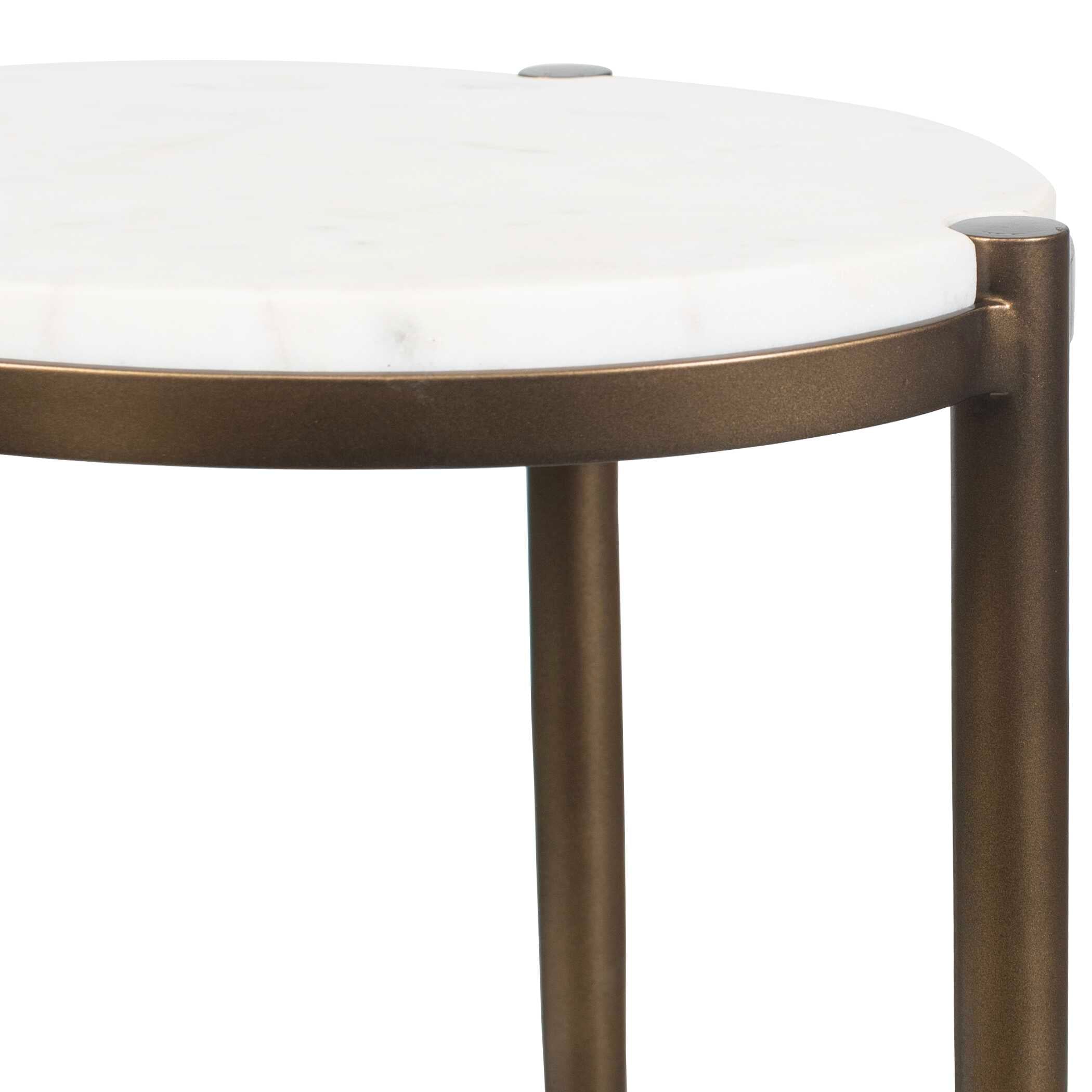 Uttermost Furniture Uttermost Mercier Round Marble Accent Table