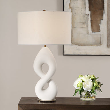 Uttermost Lighting Uttermost Meridian Ivory Stone Table Lamp