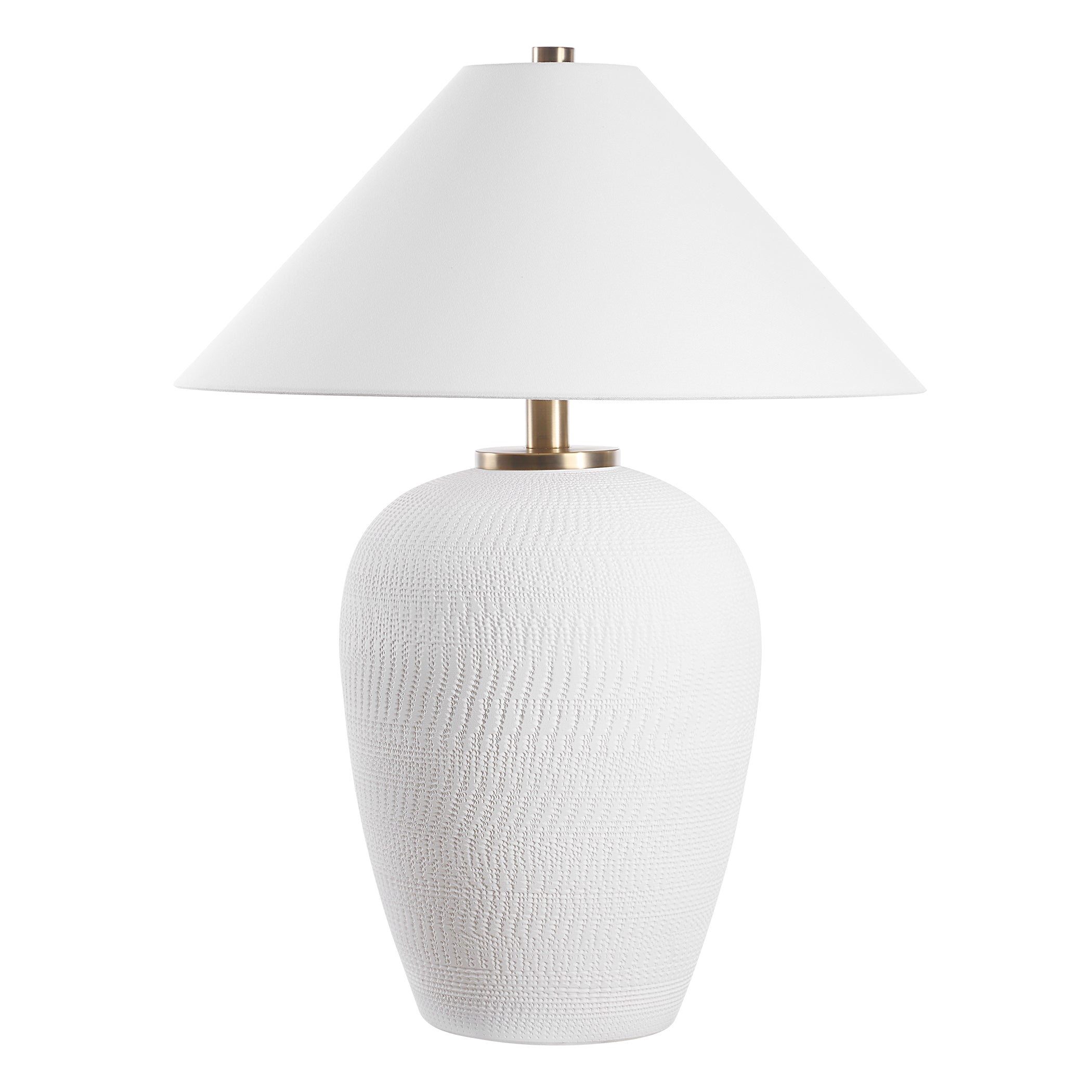 Uttermost Lighting Uttermost Merriton Matt White Table Lamp