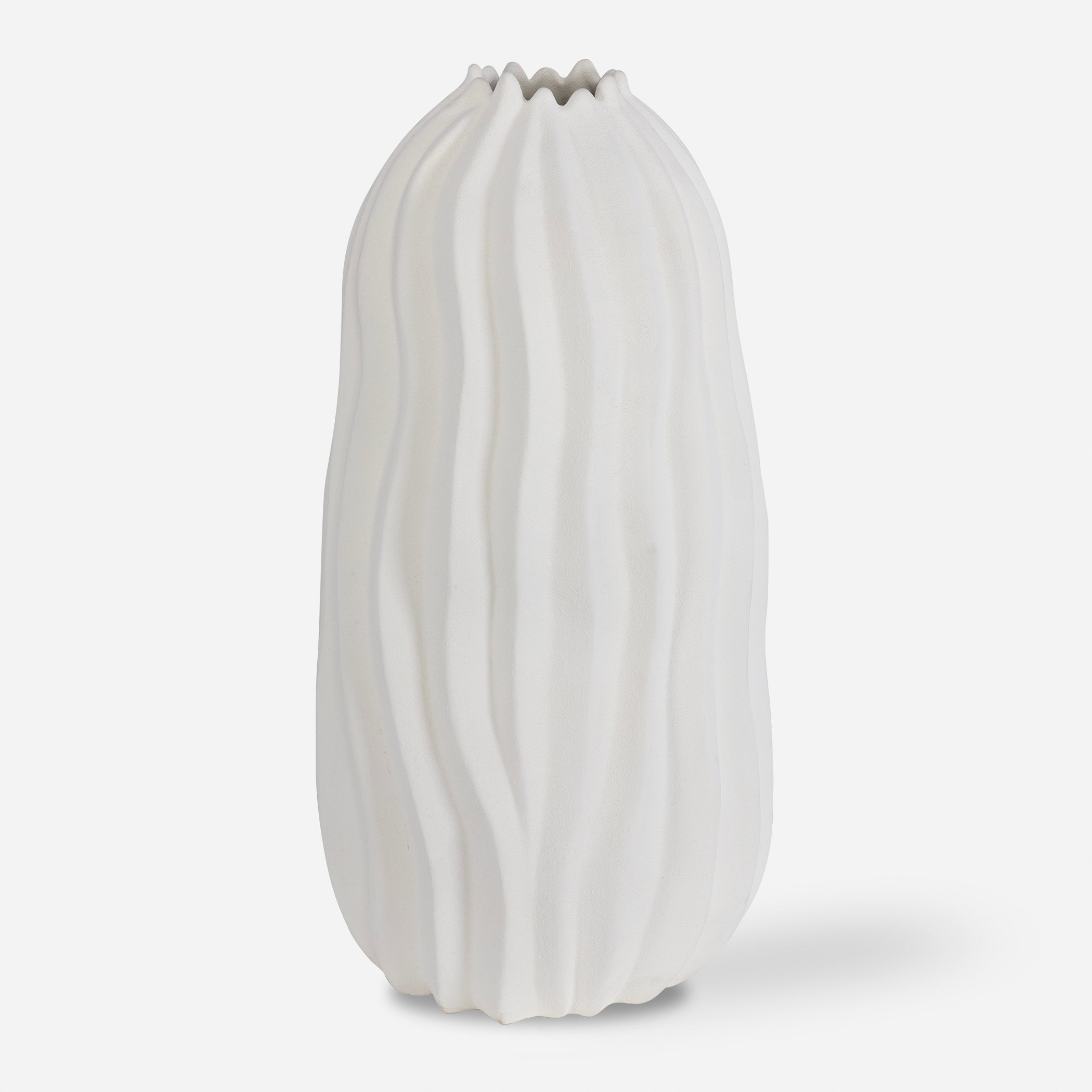 Uttermost Home Decor Uttermost Merritt White Floor Vase