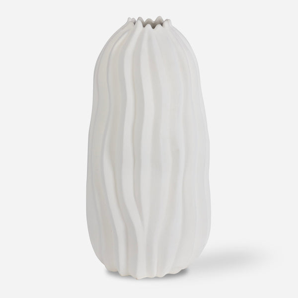 Uttermost Home Decor Uttermost Merritt White Floor Vase