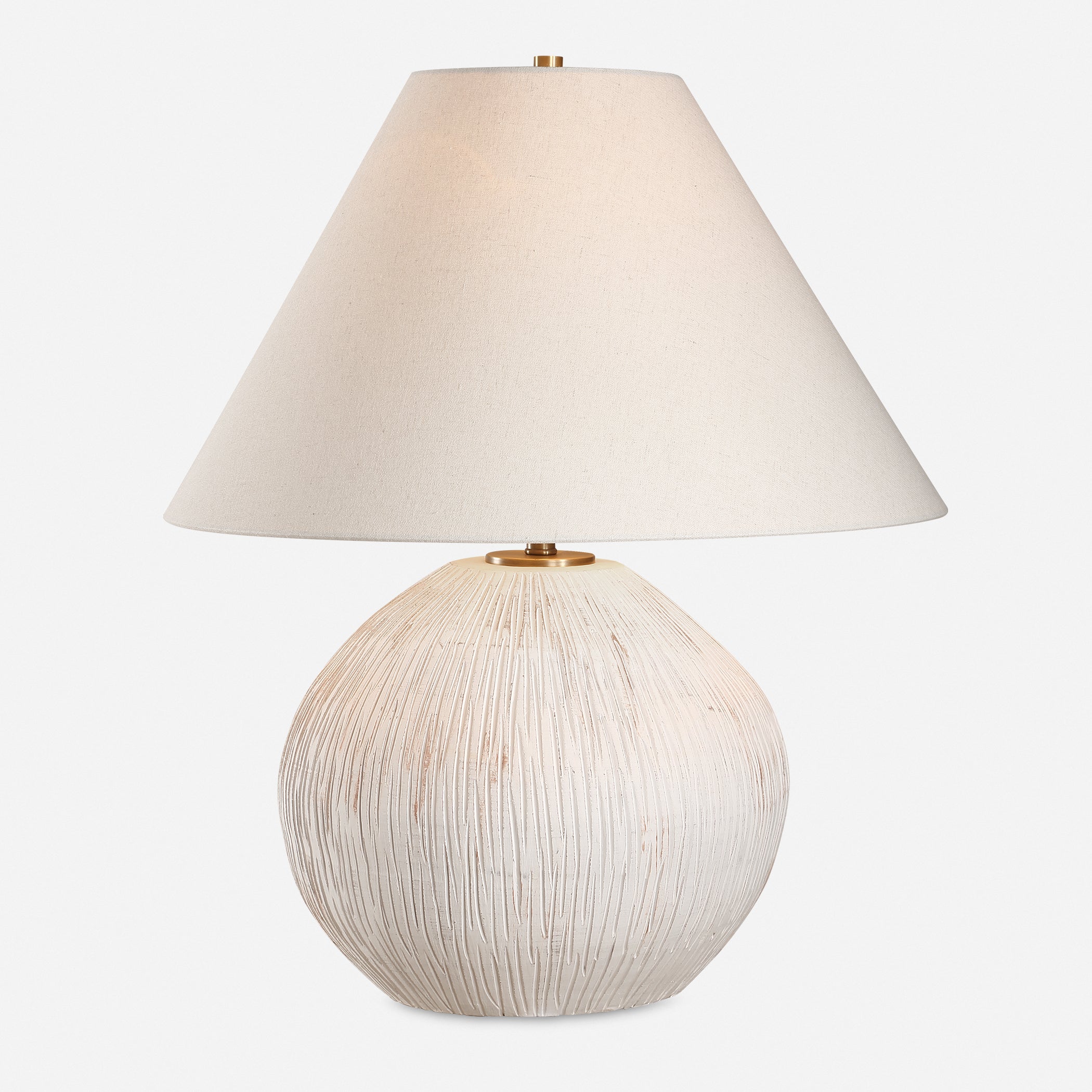 Uttermost Lighting Uttermost Meryl Aged White Table Lamp