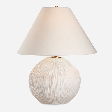 Uttermost Lighting Uttermost Meryl Aged White Table Lamp
