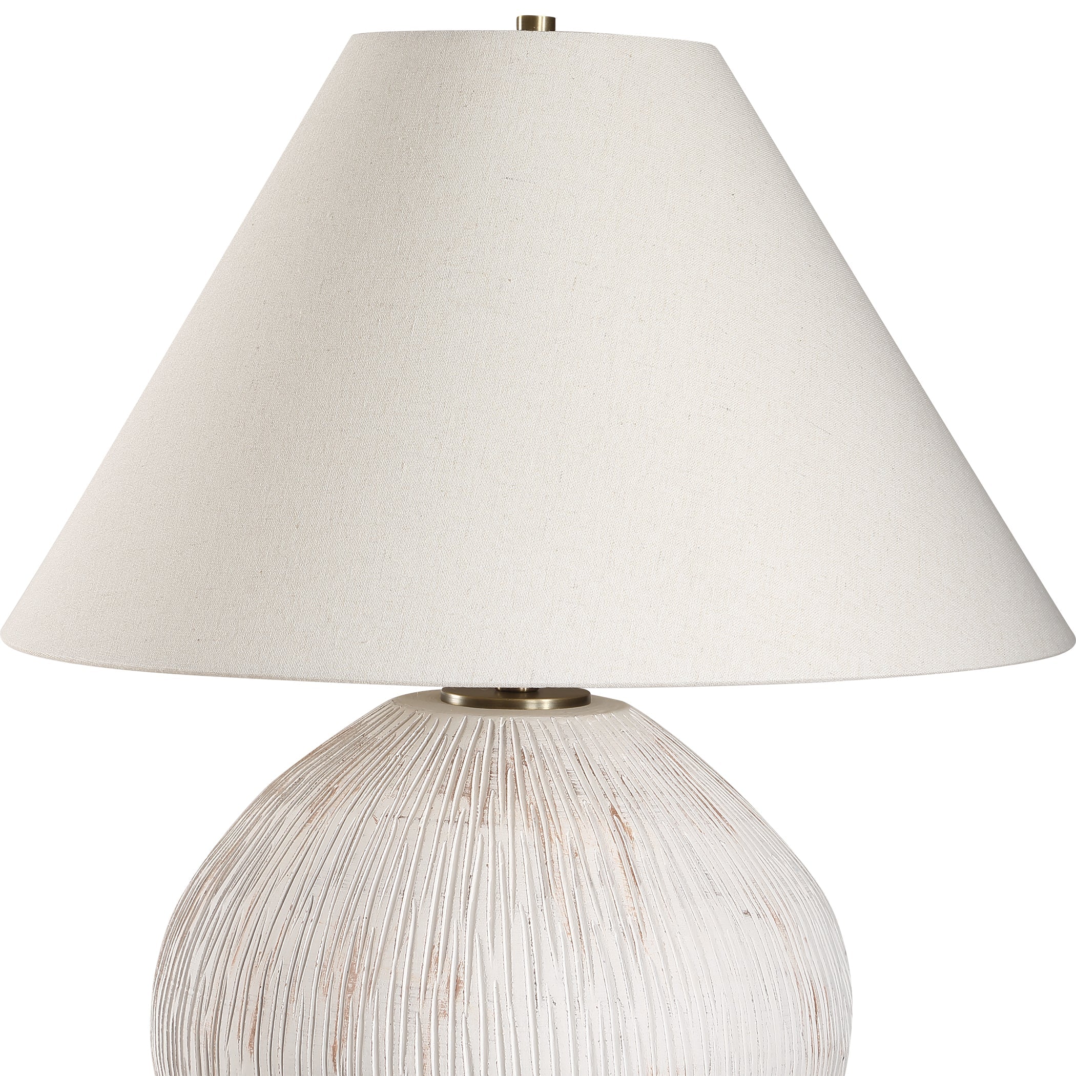 Uttermost Lighting Uttermost Meryl Aged White Table Lamp