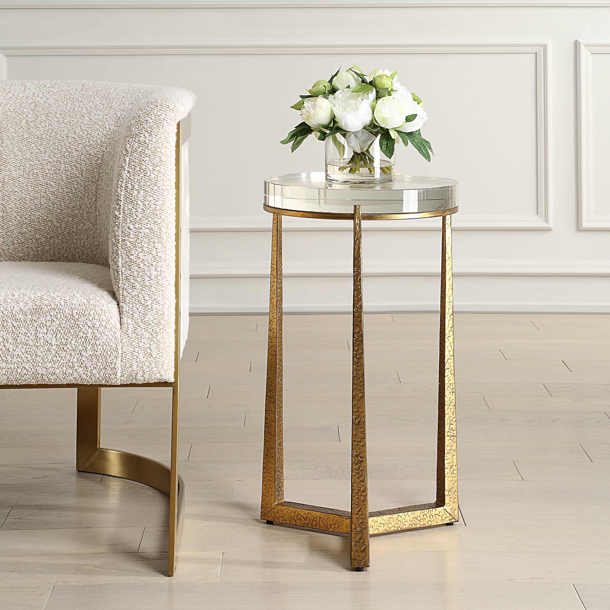 Uttermost Home Decor Uttermost Midas Antique Gold Accent Table