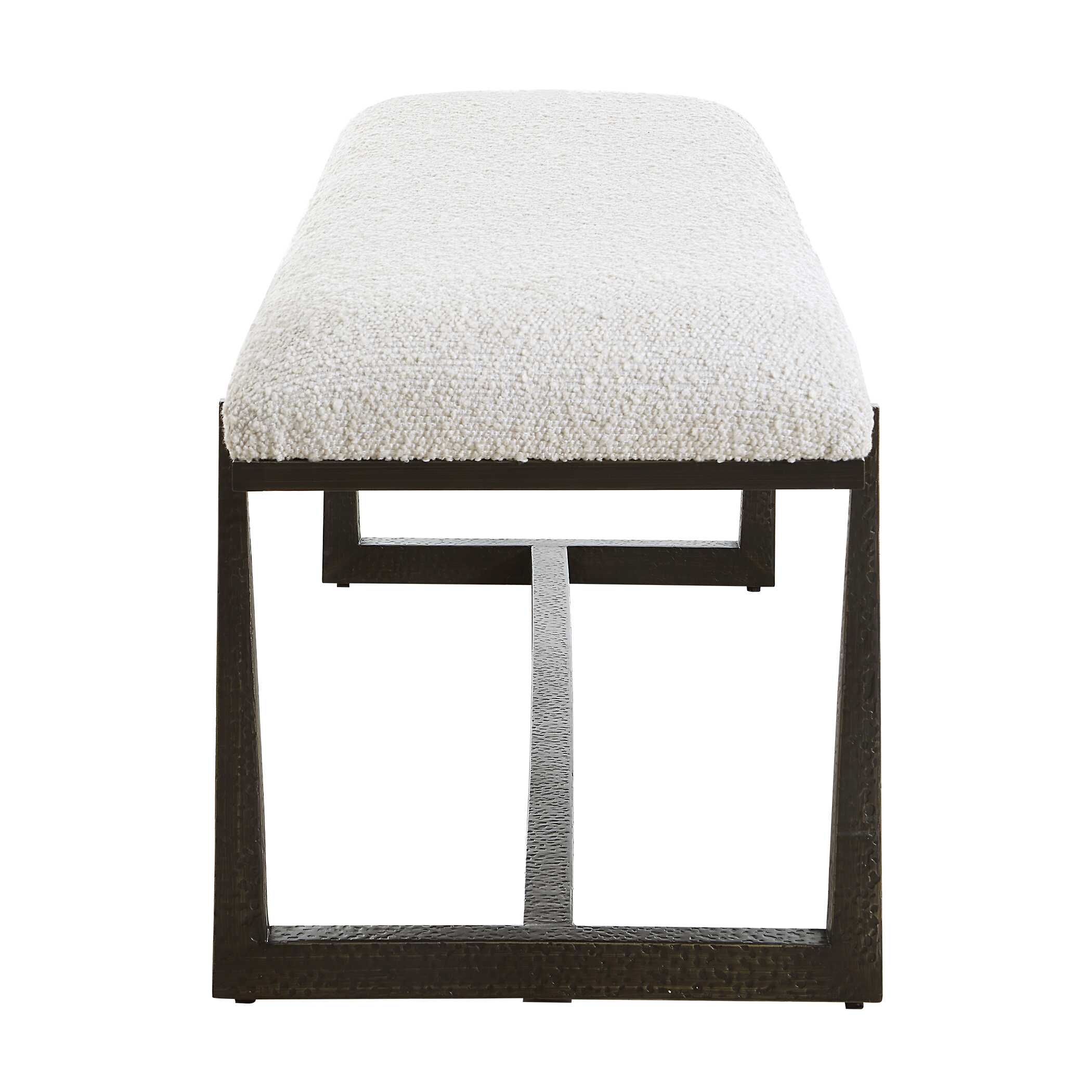 Uttermost Furniture Uttermost Midas Black Long Bench