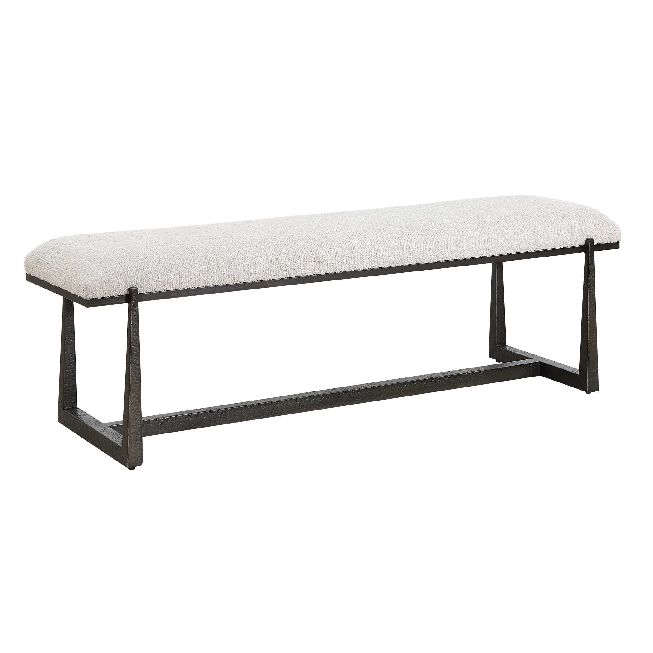 Uttermost Furniture Uttermost Midas Black Long Bench