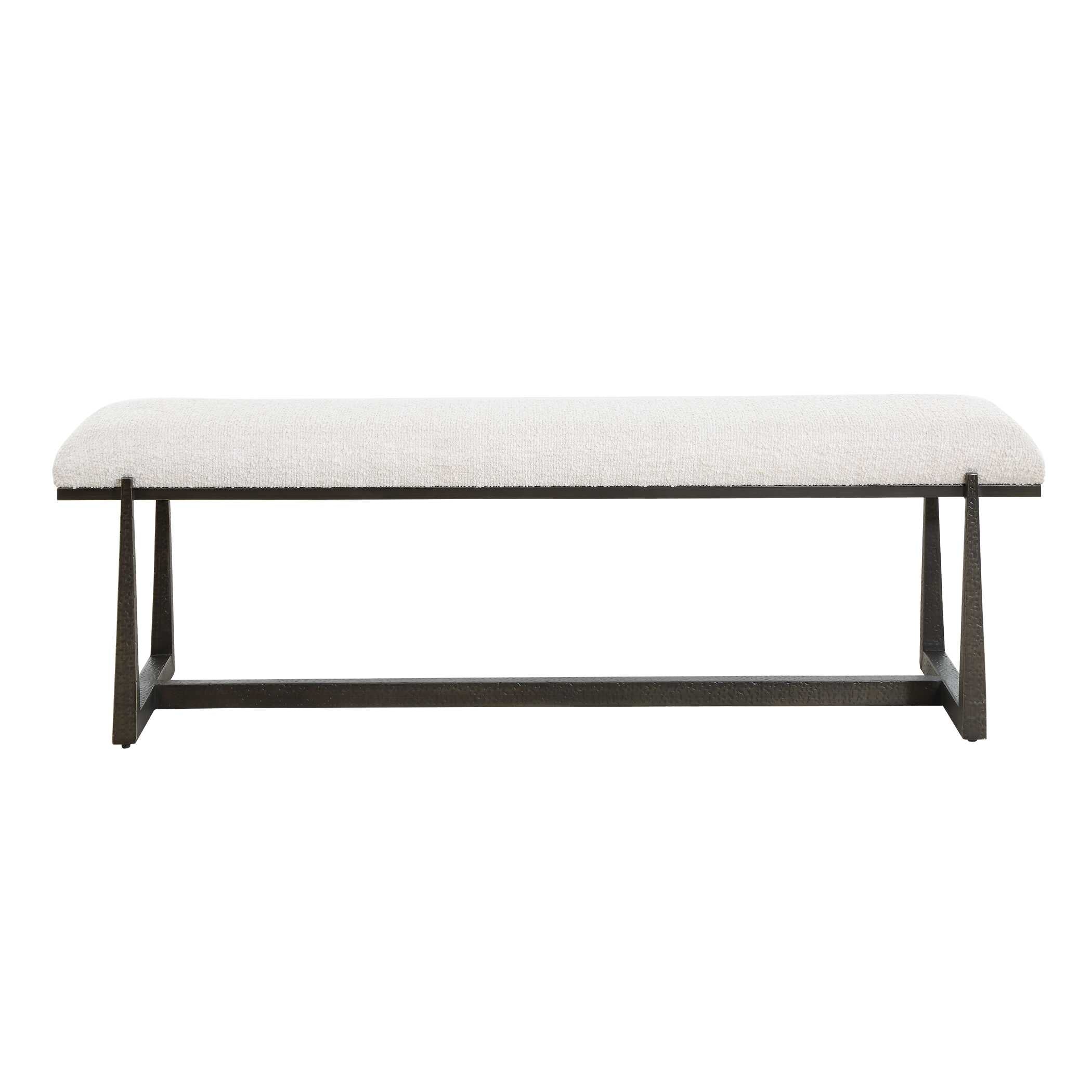 Uttermost Furniture Uttermost Midas Black Long Bench