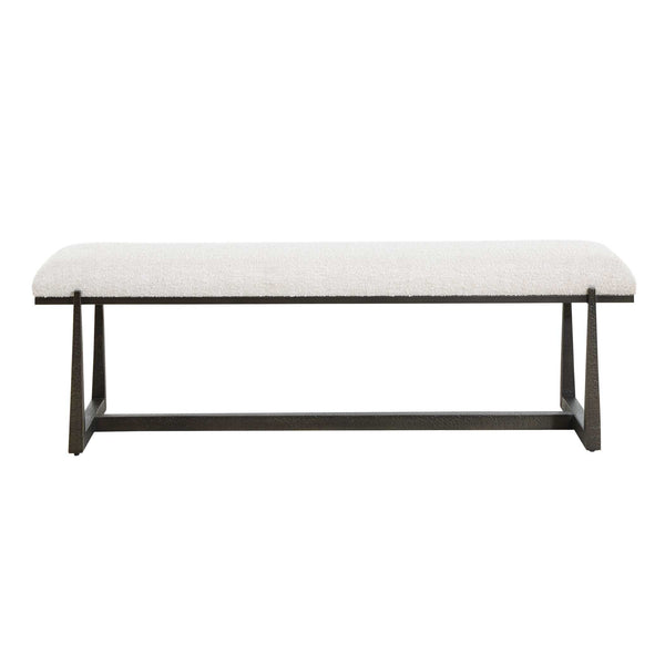 Uttermost Furniture Uttermost Midas Black Long Bench