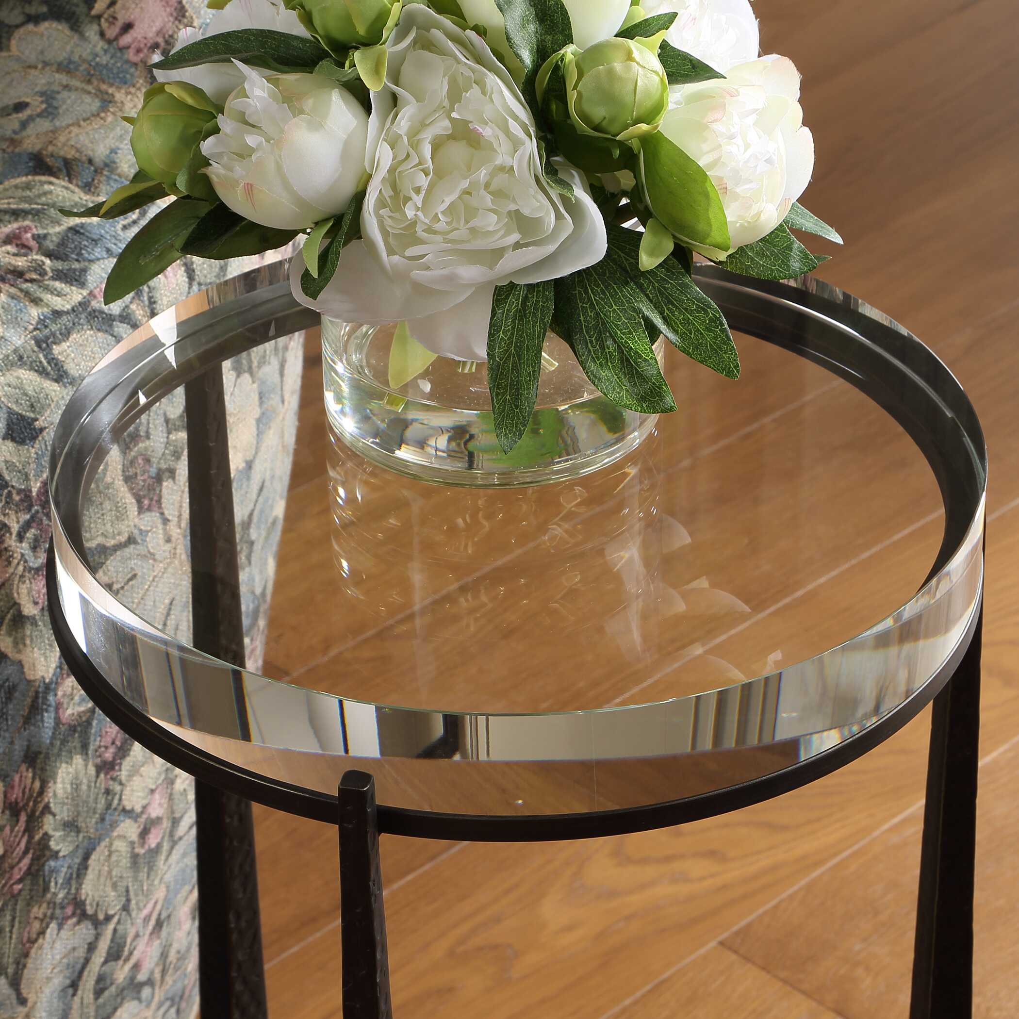 Uttermost Furniture Uttermost Midas Dark Bronze Round Accent Table