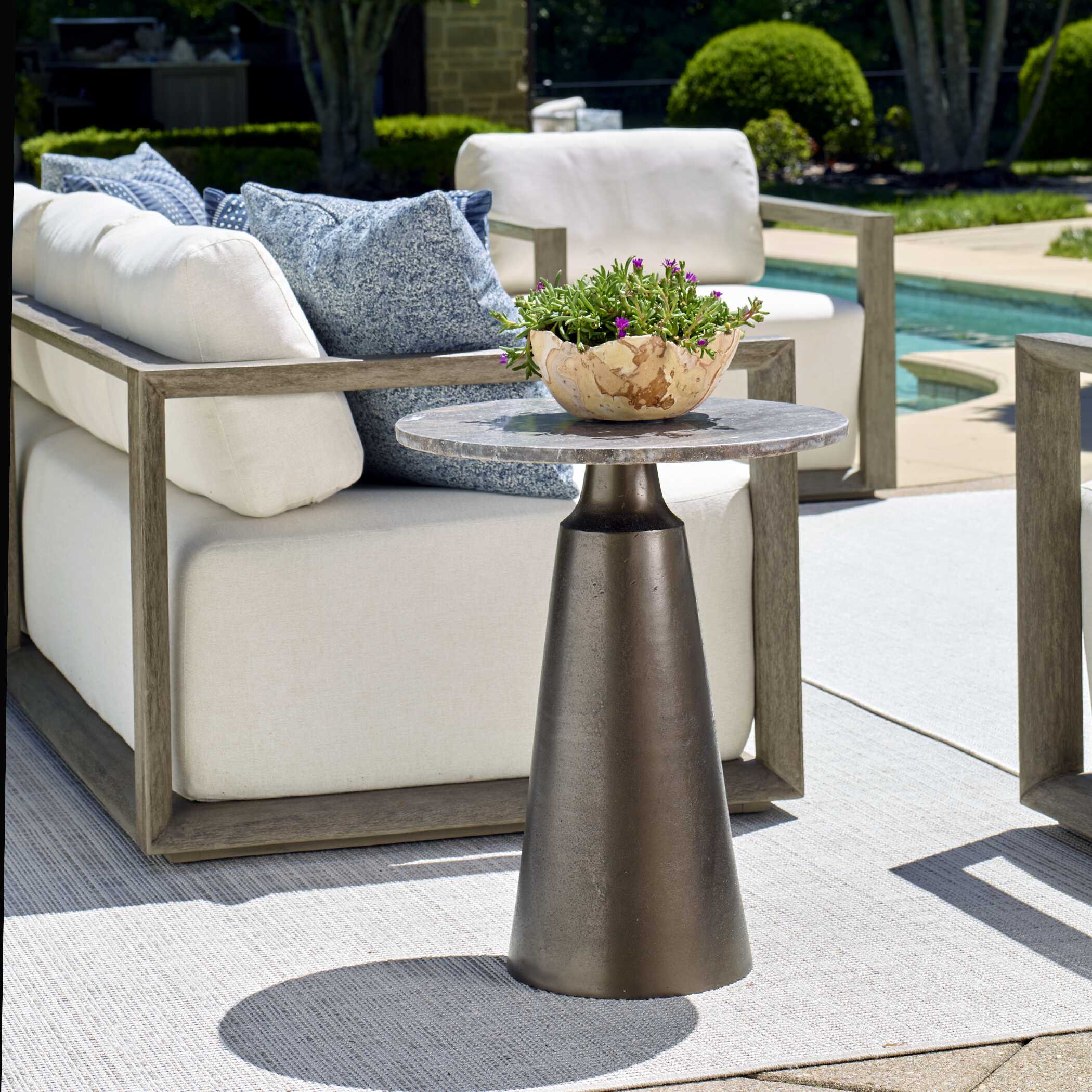 Uttermost Furniture Uttermost Midsummer Indoor-Outdoor Bronze Accent Table