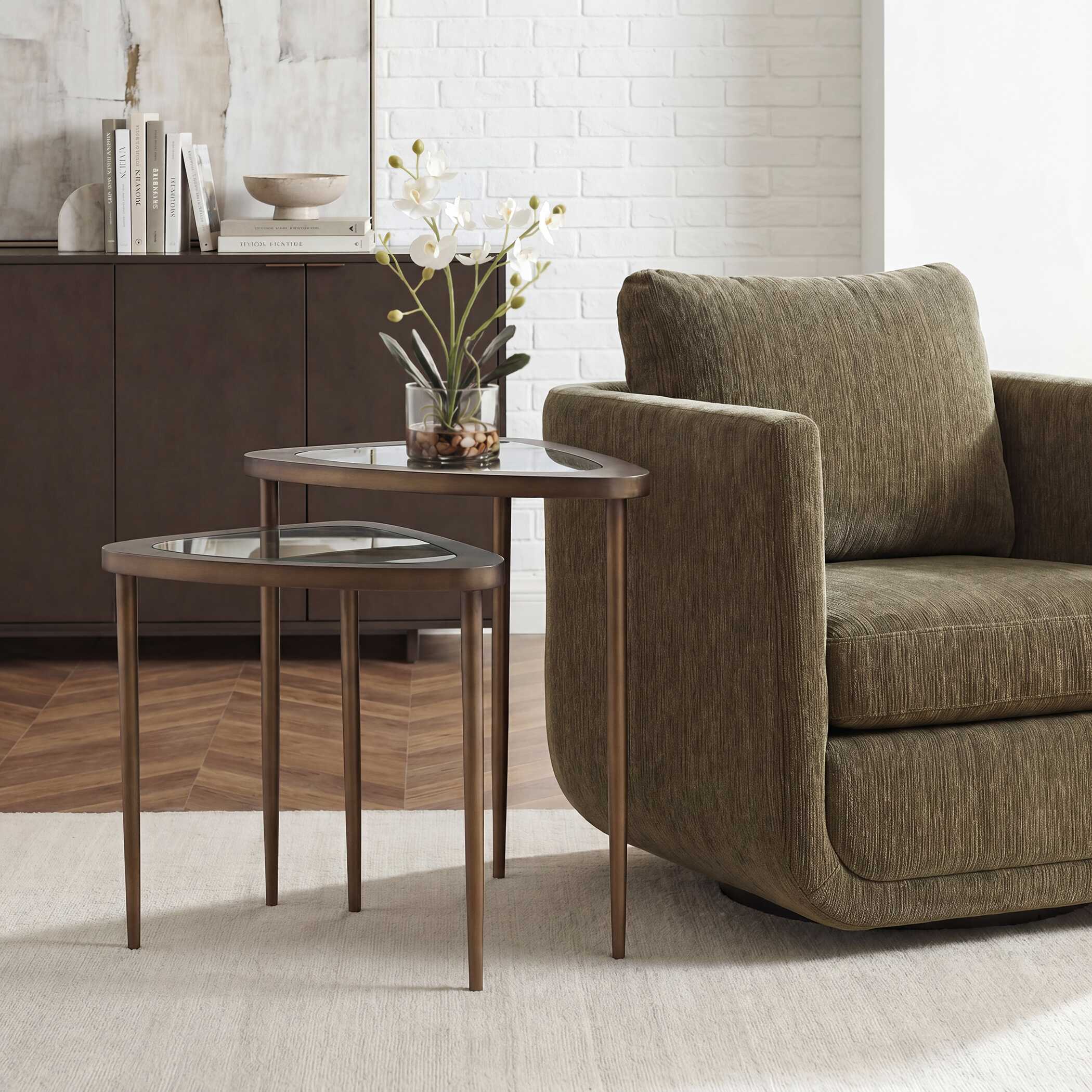 Uttermost Furniture Uttermost Millar Curved Nesting Tables, S/2