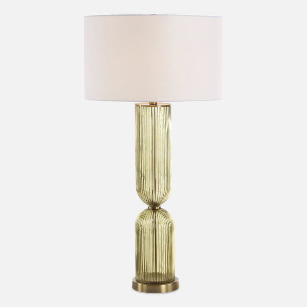 Uttermost Lighting Uttermost Mirah Olive Glass Table Lamp