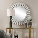Uttermost Home Decor Uttermost Miran White Glass Round Mirror