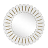 Uttermost Home Decor Uttermost Miran White Glass Round Mirror