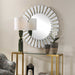 Uttermost Home Decor Uttermost Miran White Glass Round Mirror