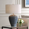Uttermost Lighting Uttermost Moher Glossy Blue Table Lamp