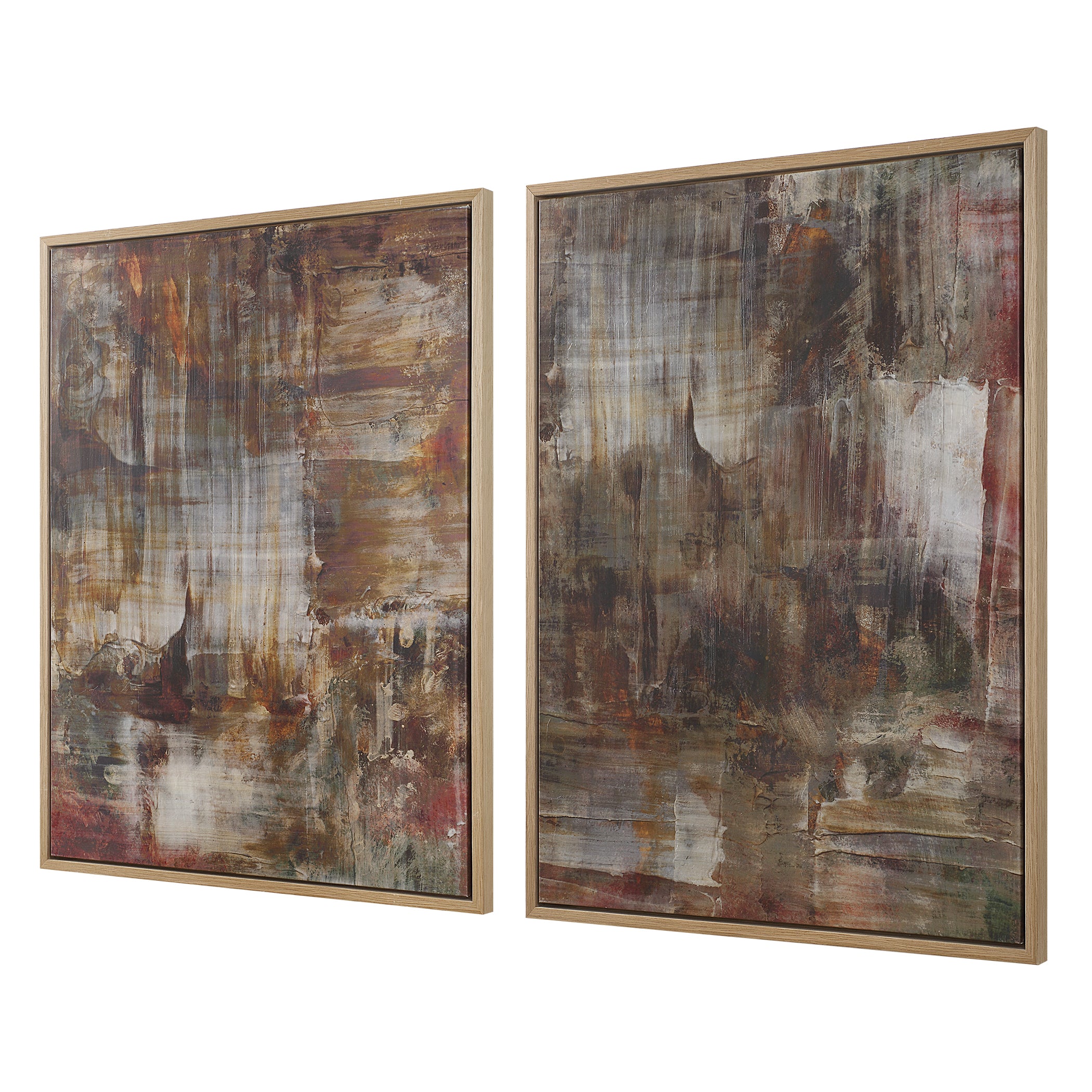 Uttermost Home Decor Oversize - Rate to be Quoted Uttermost Molten Patina Framed Canvases, Set/2