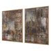 Uttermost Home Decor Oversize - Rate to be Quoted Uttermost Molten Patina Framed Canvases, Set/2