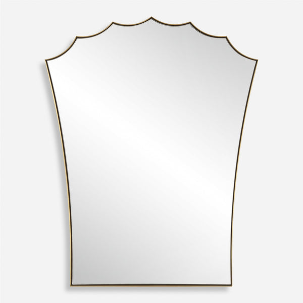 Uttermost Home Decor Uttermost Monarch Scalloped Arched Vanity Mirror
