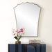 Uttermost Home Decor Uttermost Monarch Scalloped Arched Vanity Mirror