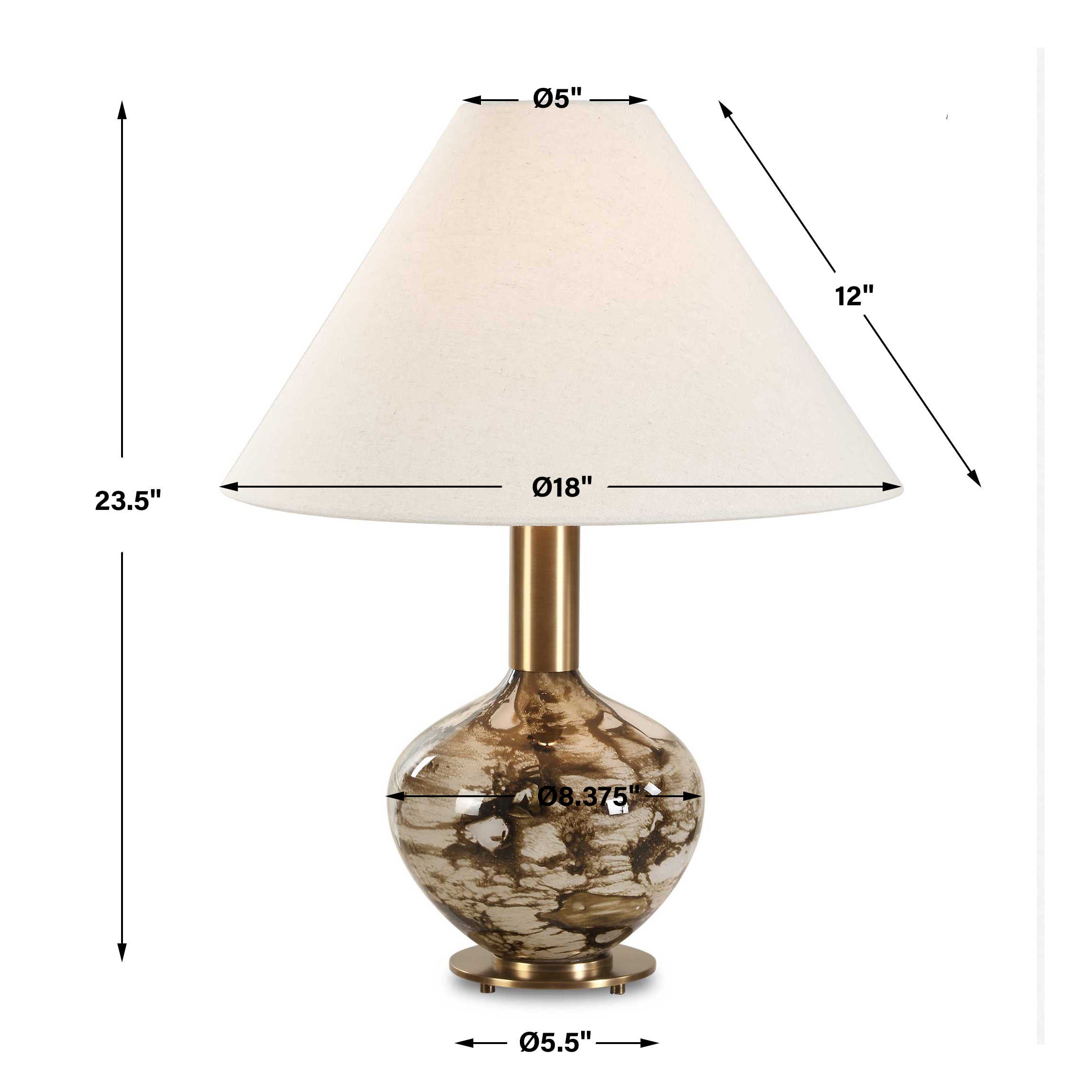 Uttermost Uttermost Montagu Dark Brown Table Lamp