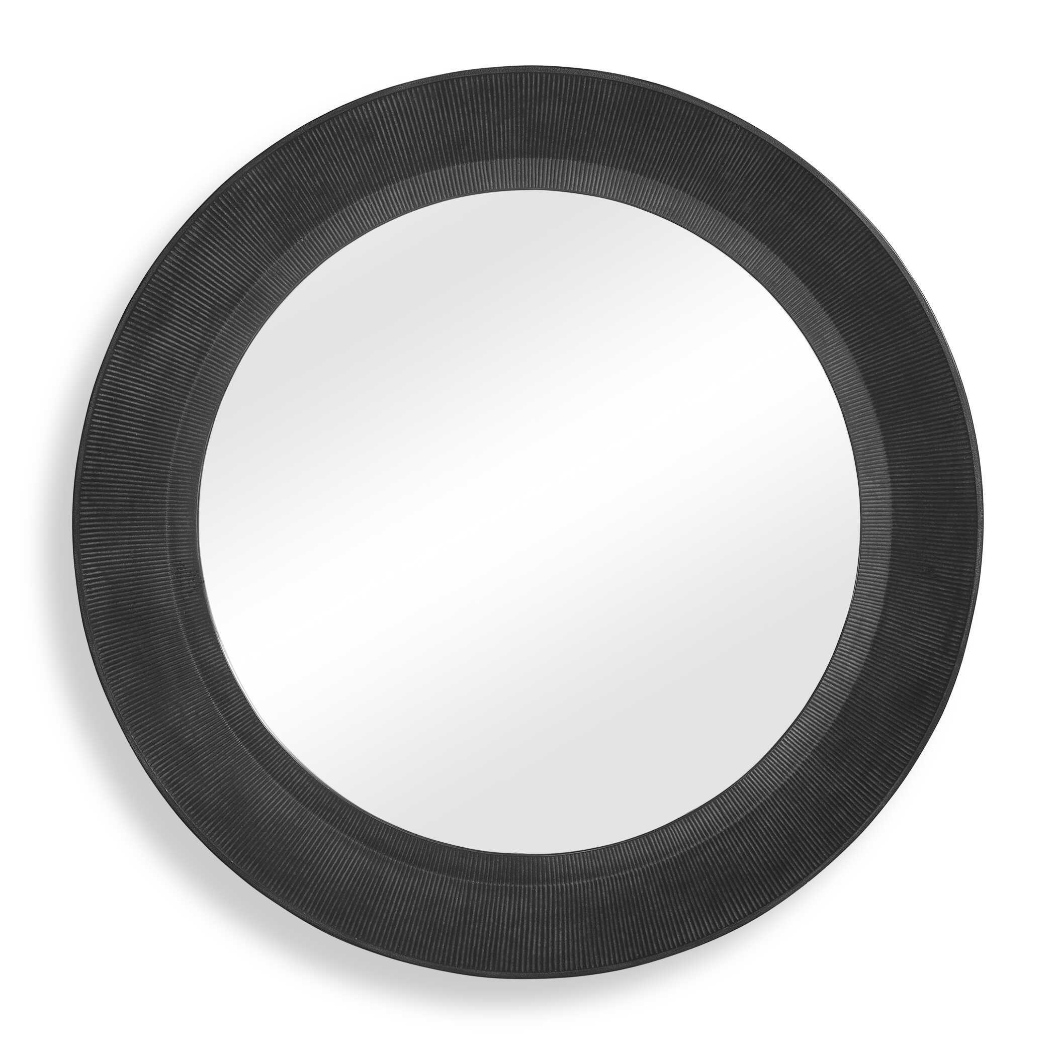 Uttermost Home Decor Uttermost Montgomery Round Black Mirror