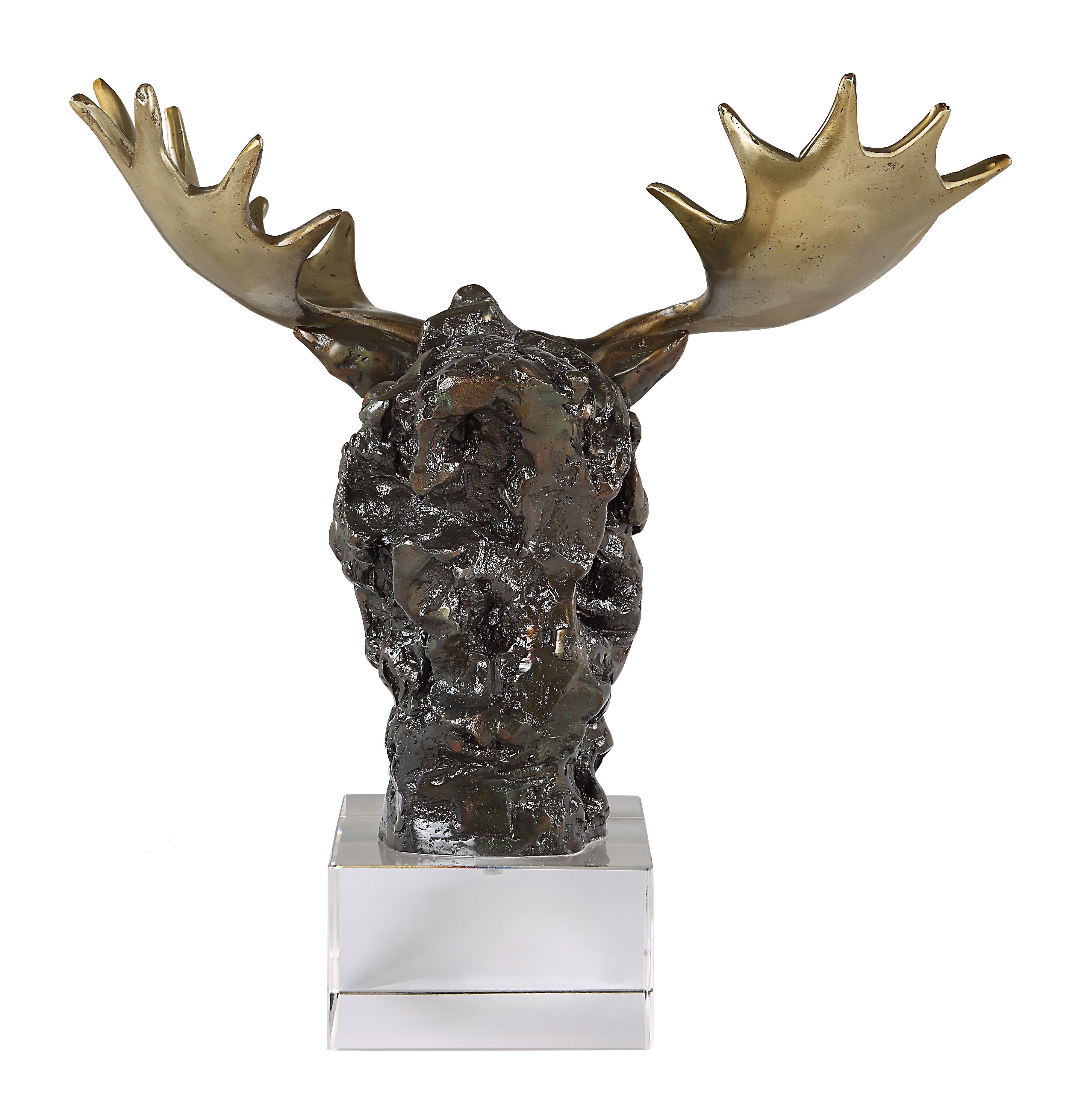 Uttermost Home Decor Uttermost Moose Bust Bronze Sculpture