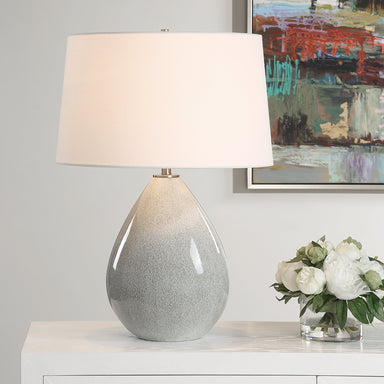 Uttermost Lighting Uttermost Moray Gray Glaze Table Lamp