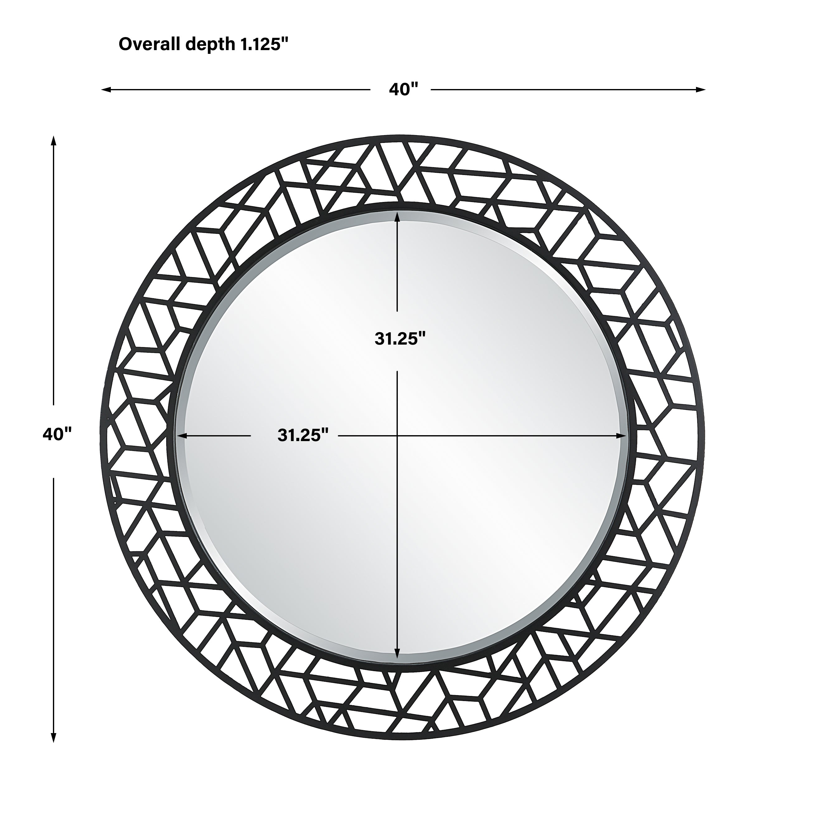 Uttermost Home Decor Motor Freight - Est Rate Quoted Uttermost Mosaic Metal Round Mirror