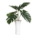 Uttermost Uttermost Muse Monstera White Vase Centerpiece