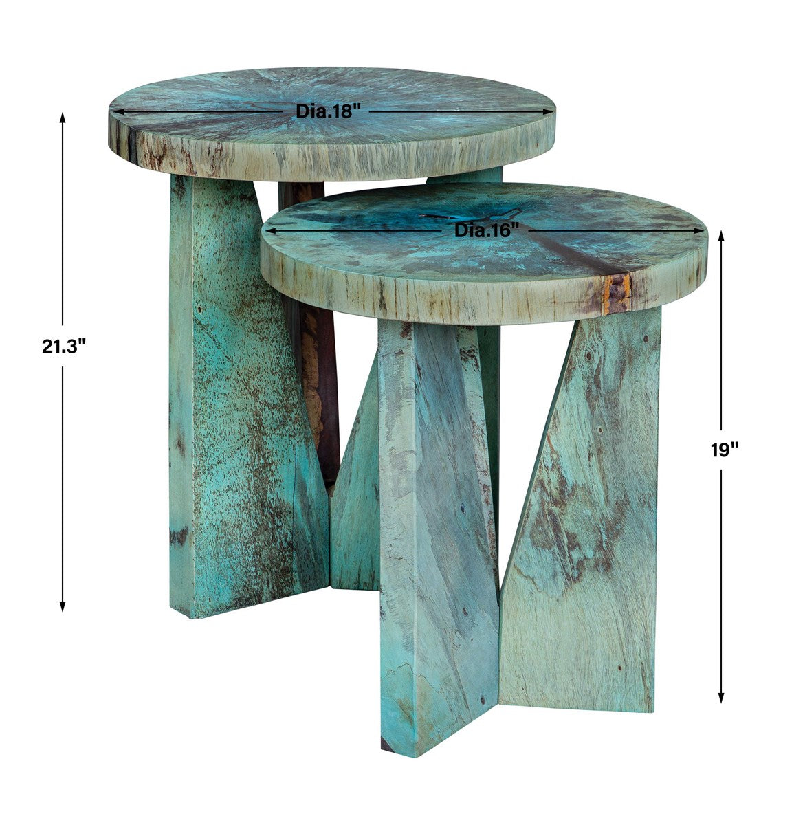 Uttermost Home Uttermost Nadette Nesting Tables, Blue, S/2