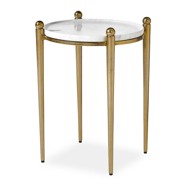 Uttermost Furniture Uttermost Nahunta Antique Brass Accent Table