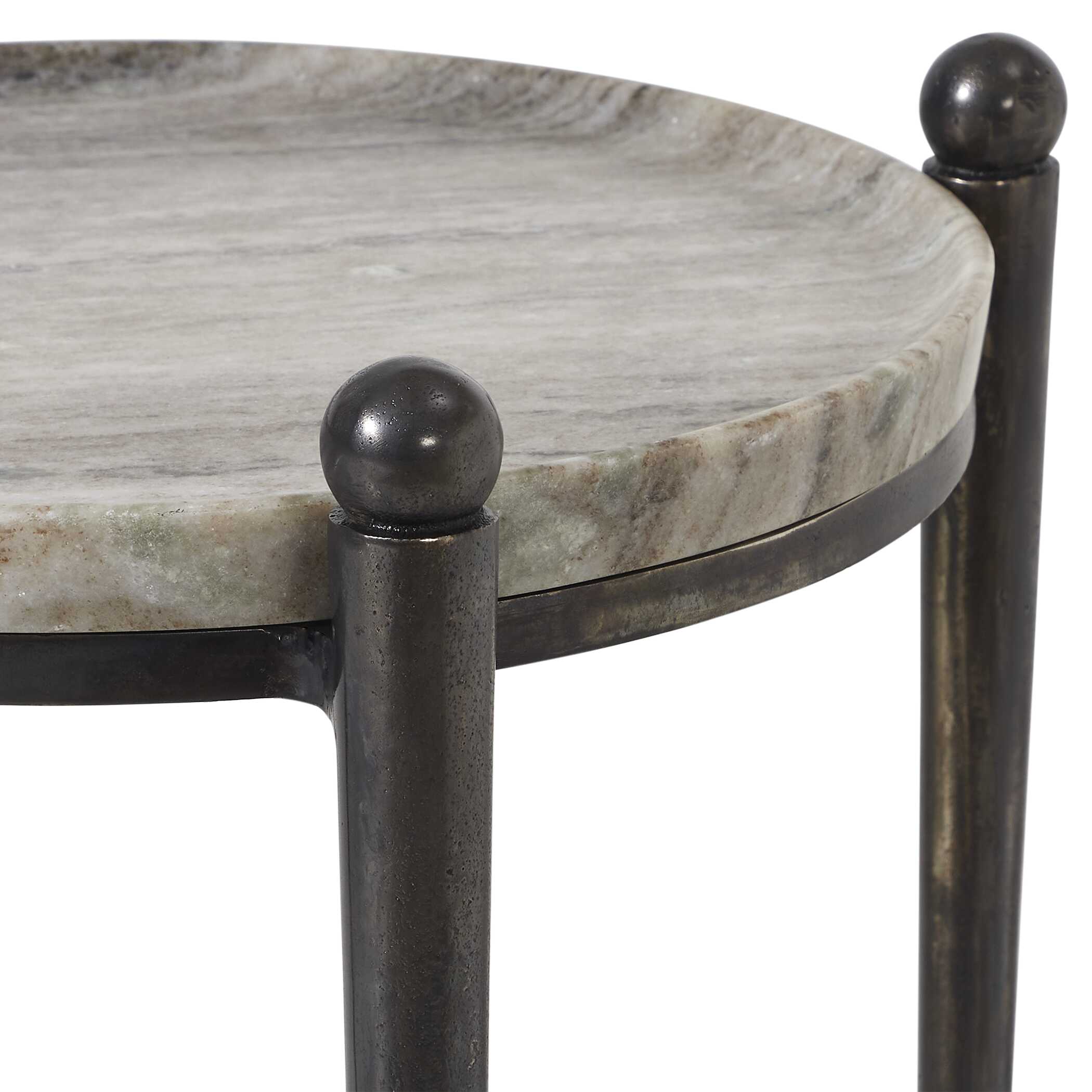 Uttermost Furniture Uttermost Nahunta Dark Bronze Accent Table