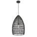 Uttermost Home Uttermost Nandi 1 Light Woven Black Pendant