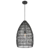 Uttermost Home Uttermost Nandi 1 Light Woven Black Pendant