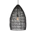 Uttermost Home Uttermost Nandi 1 Light Woven Black Pendant