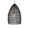Uttermost Home Uttermost Nandi 1 Light Woven Black Pendant