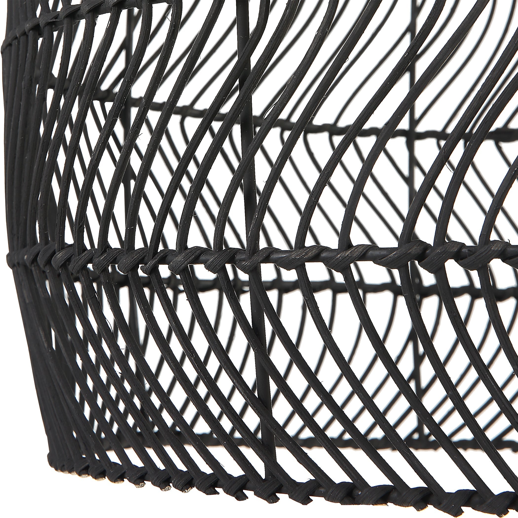 Uttermost Home Uttermost Nandi 1 Light Woven Black Pendant
