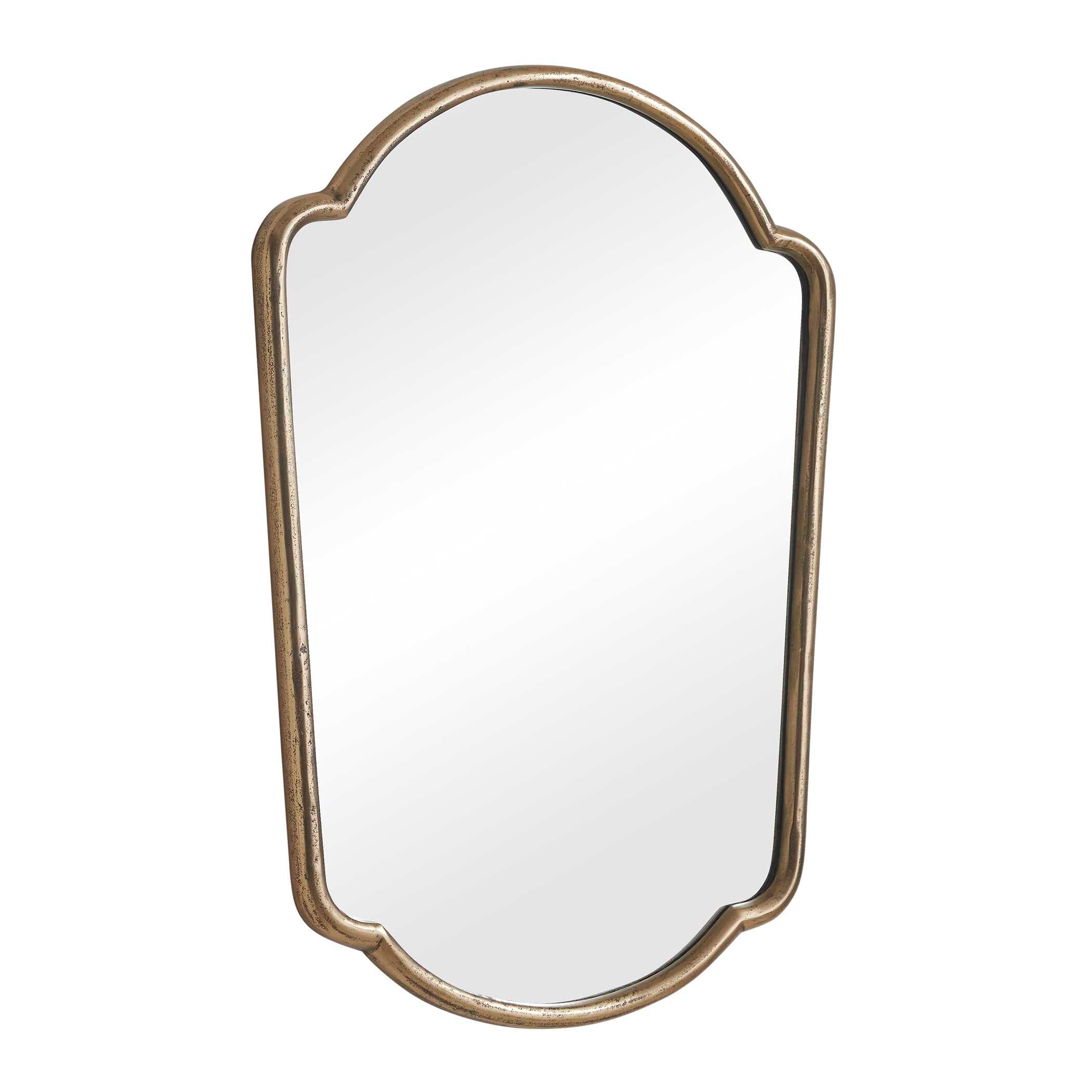 Uttermost Home Decor Uttermost Naomi Antique Brass Mirror