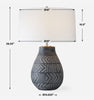 Uttermost Lighting Uttermost Natchez Charcoal Table Lamp