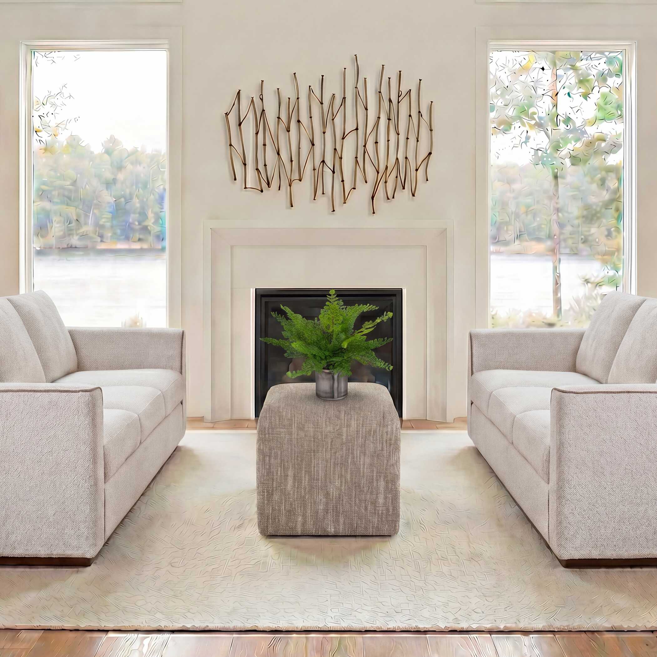 Uttermost Home Decor Uttermost Nature's Rhythm Gold Metal Wall Decor