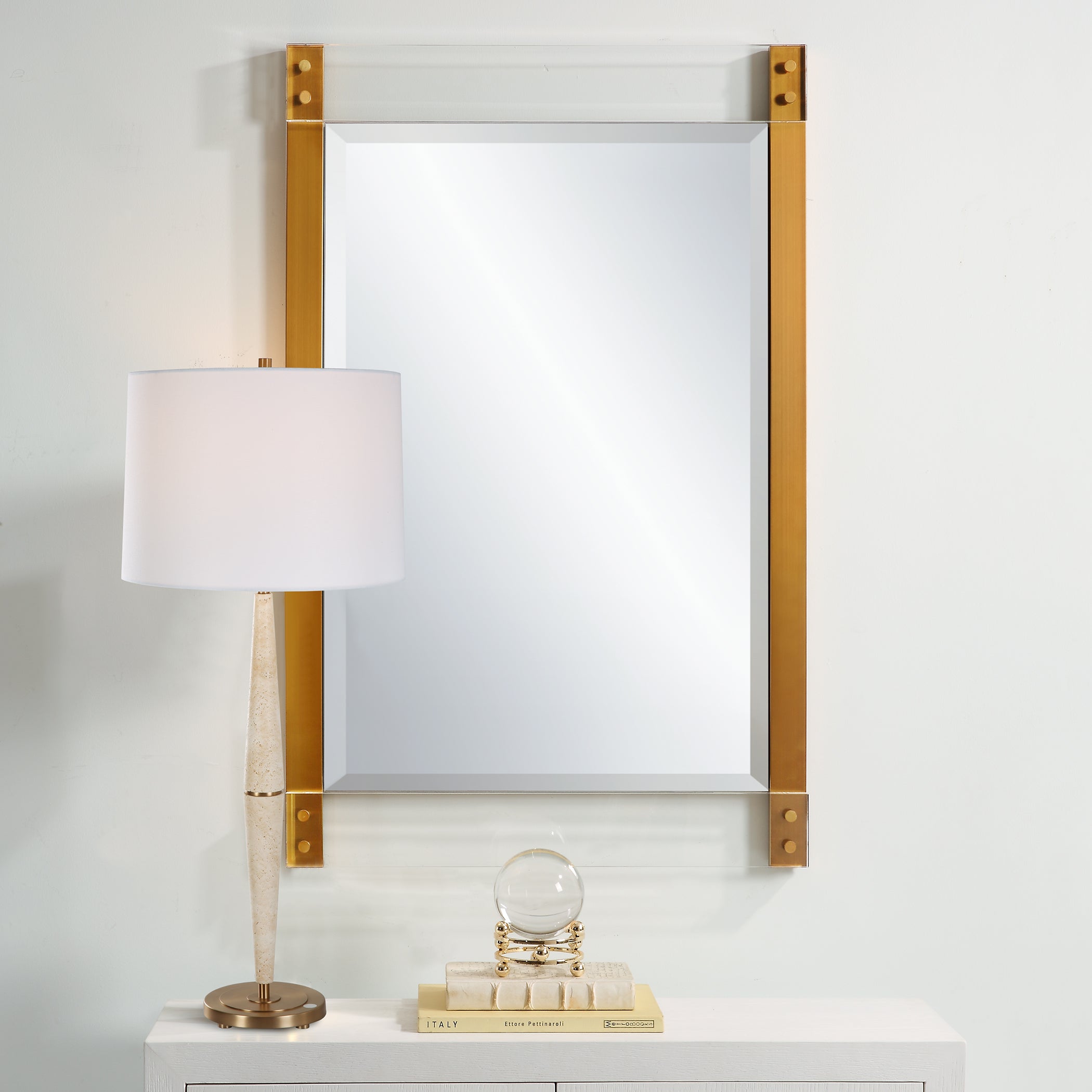 Uttermost Home Uttermost Nera Plated Brass Mirror