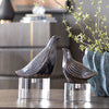 Uttermost Home Decor Uttermost Nesting Bird Gray Sculptures, S/2